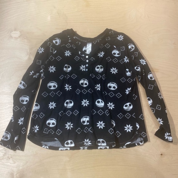 Nightmare Before Christmas Long Sleeve Sleepware Top 2X (GA) - Picture 3 of 14